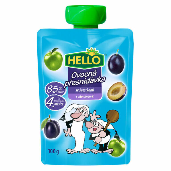 HELLO Kapsička se švestkami 100 g x 12 kusů porovnat ceny