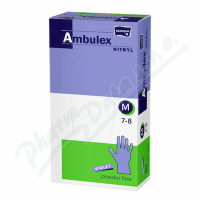Ambulex Nitryl rukavice nepudrové violet M 100ks porovnat ceny