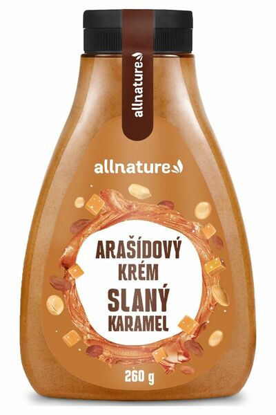 Allnature Arašídový krém slaný karamel 260 g porovnat ceny