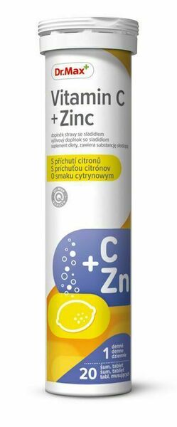 Dr.Max Vitamin C + Zinek 20 šumivých tablet porovnat ceny