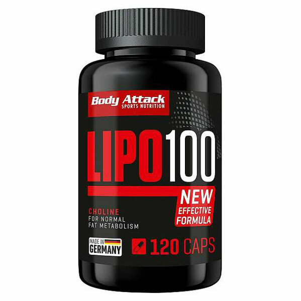 BODY ATTACK Lipo 100 fat burner 120 kapslí porovnat ceny