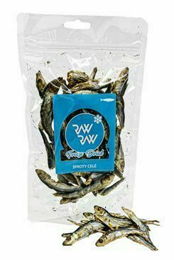 Raw Raw Pochoutka Mrazem Sušené šproty Celé 50g porovnat ceny