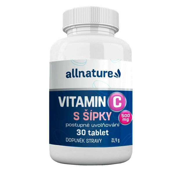 Allnature Vitamín C s šípky 500mg 30 tablet porovnat ceny