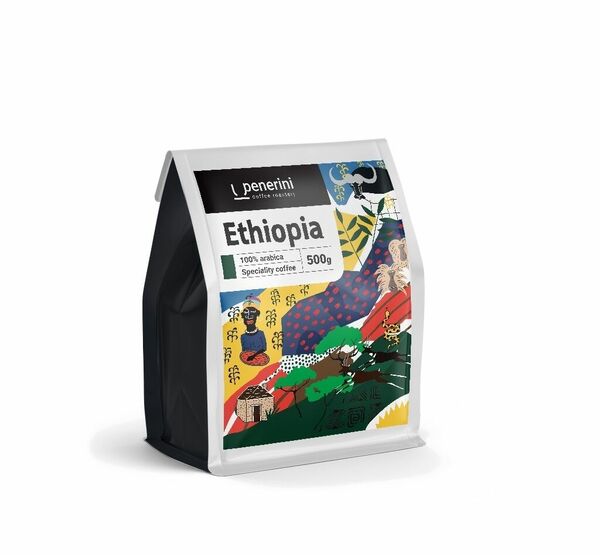 Penerini Ethiopia Yirgacheffe Halo Beriti 100% arabika zrnková káva 500 g porovnat ceny