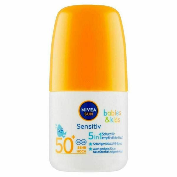 Nivea SUN Dětské mléko na opalování Sensitive OF50+ roll-on 50 ml porovnat ceny