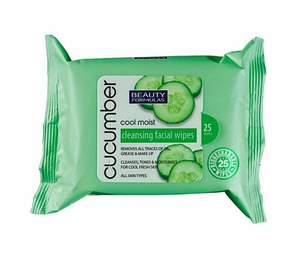 Beauty Formulas BIO ubrousky na obličej s extraktem z okurky 25 ks porovnat ceny
