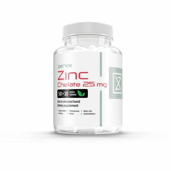 Zerex Zinek 25 mg v chelátové formě 60 tablet porovnat ceny