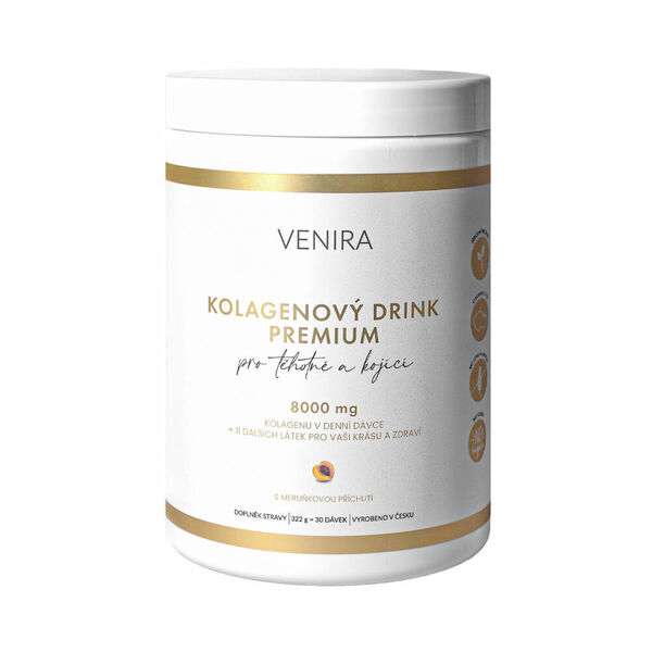 Venira Premium kolagenový drink pro těhotné a kojící maminky 322 g meruňka porovnat ceny