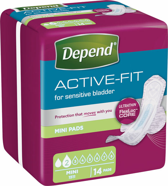 Depend Active-Fit Mini Inkontinenční vložky 14ks porovnat ceny