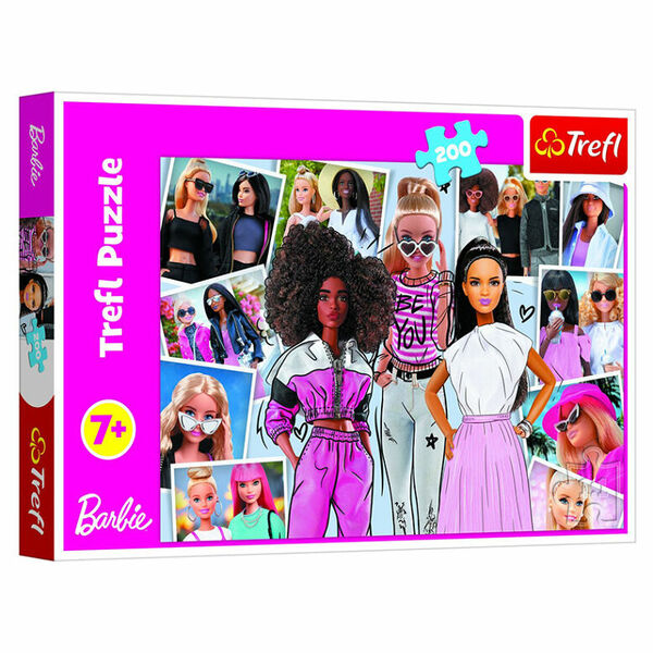 TREFL Puzzle Ve světě Barbie/Mattel 200 ks porovnat ceny