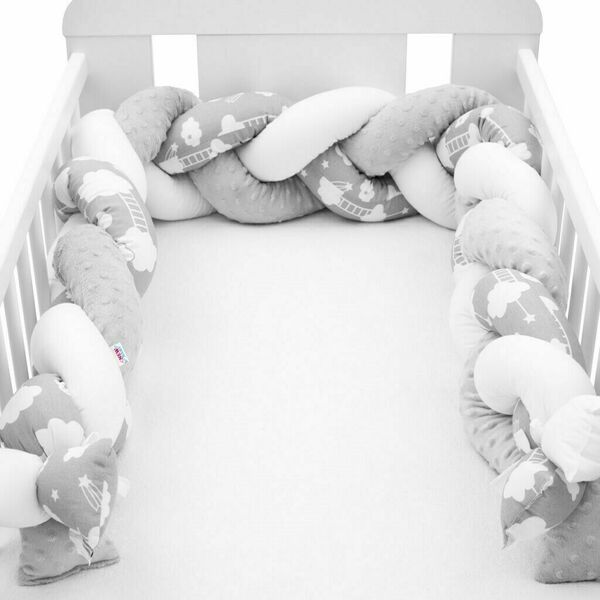 Ochranný mantinel do postýlky cop New Baby Minka a Mráček šedý porovnat ceny