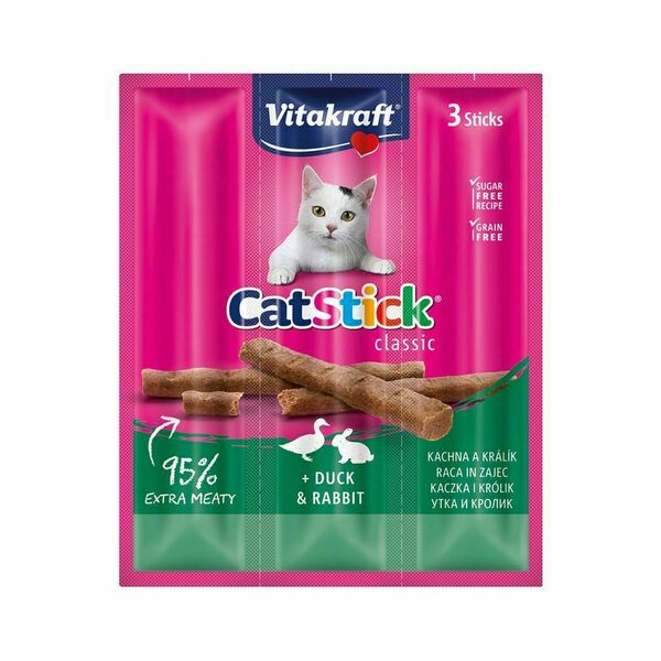 Vitakraft Cat Stick králík a kachna 3x6 g porovnat ceny