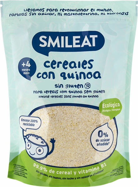 Smileat Organic kaše Kojenecké cereálie bez lepku s quinoou 4m+ 200 g porovnat ceny