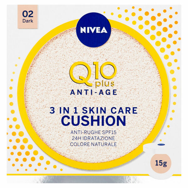 NIVEA Q10 Plus Anti Age Cushion Pečující tónovací krém odstín 02 (dark) 15 ml porovnat ceny