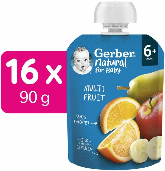 Gerber Natural kapsička multifruit 16 x 90 g porovnat ceny