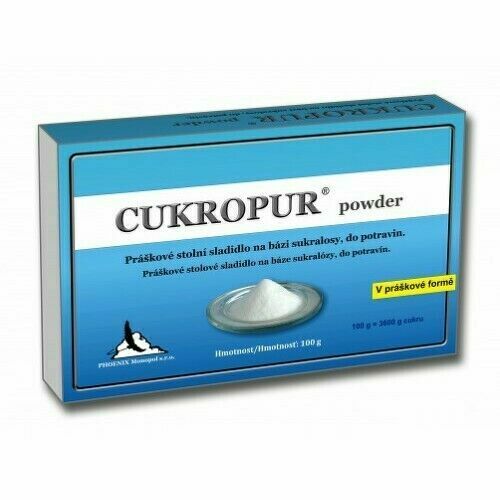 CUKROPUR powder práškové stolní sladidlo 100g porovnat ceny
