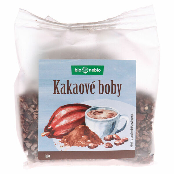 BIO NEBIO Kakaové boby drcené BIO 100 g porovnat ceny