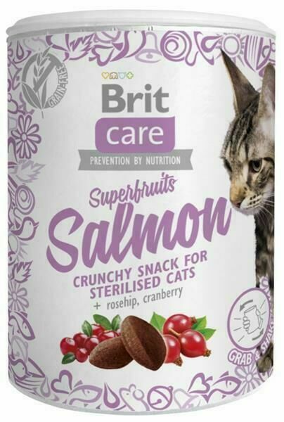 Brit Care Cat Snack Superfruits Salmon 100g porovnat ceny