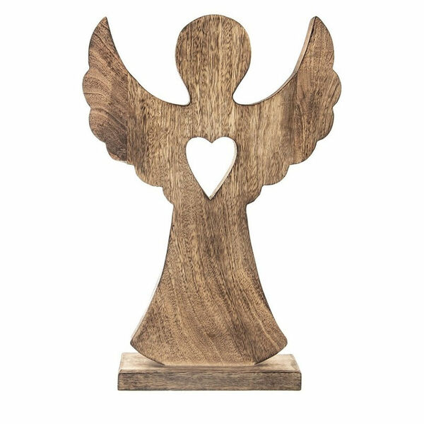 ORION Dřevěný anděl Mango se srdcem 1 kus porovnat ceny