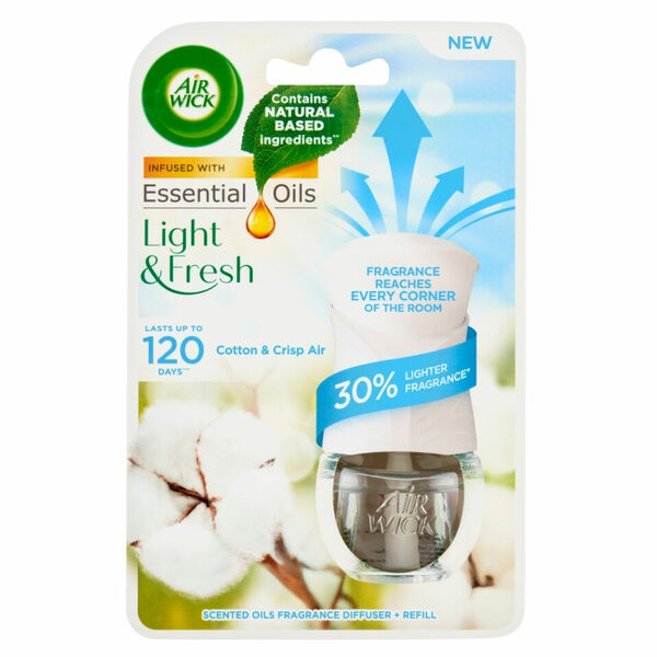 AIR WICK Elektrický osvěžovač vzduchu s náplní Svěží bavlna 19 ml porovnat ceny