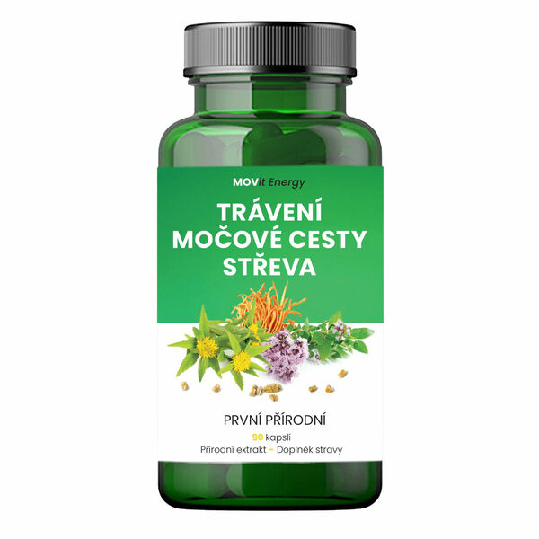 MOVIt Energy s.r.o.  MOVit Trávení - Močové cesty - Střeva 90 kapslí porovnat ceny