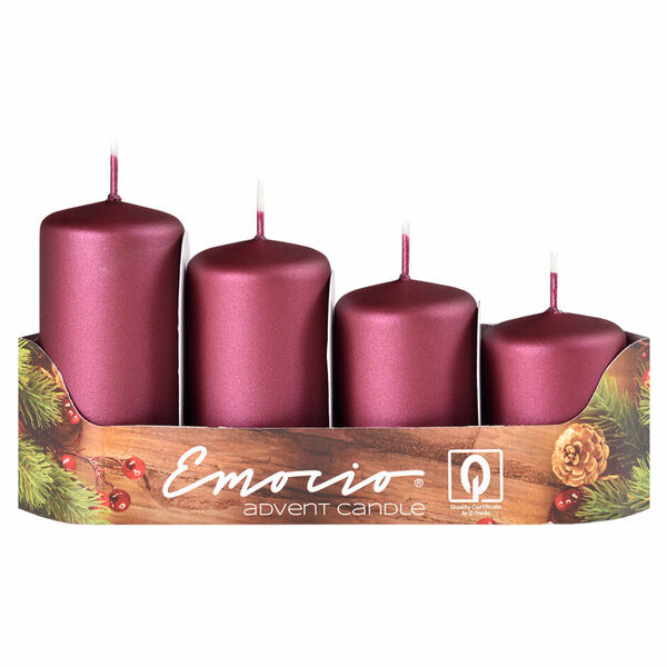 Z-TRADE Emocio Svíčky stupňované 40 mm Exclusiv mat.Tm.malinová 4 kusy porovnat ceny