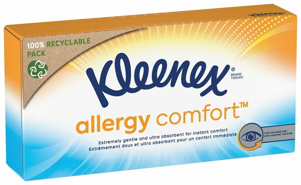 Kleenex Allergy Comfort Box papírové kapesníky 56 ks porovnat ceny