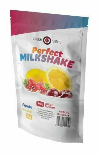 Czech Virus Perfect Milkshake jahodový milkshake 500g porovnat ceny