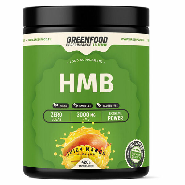 GREENFOOD NUTRITION Performance HMB šťavnaté mango 420 g porovnat ceny