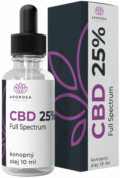 Aporosa CBD 25% Full Spectrum konopný olej 10 ml porovnat ceny