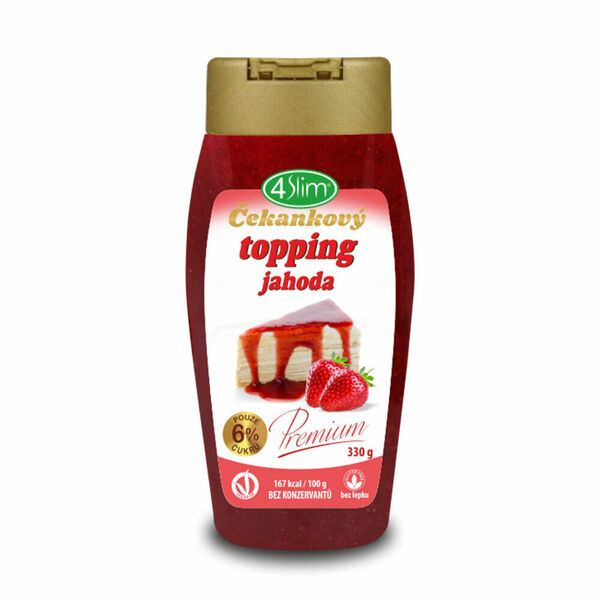 4SLIM Čekankový topping jahoda 330 g porovnat ceny