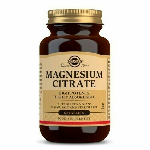 Solgar Magnesium Citrate 200 mg tbl.60. porovnat ceny