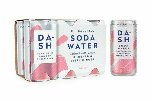 DASH water  Dash mixer - soda rebarbora a zázvor 6x200ml porovnat ceny