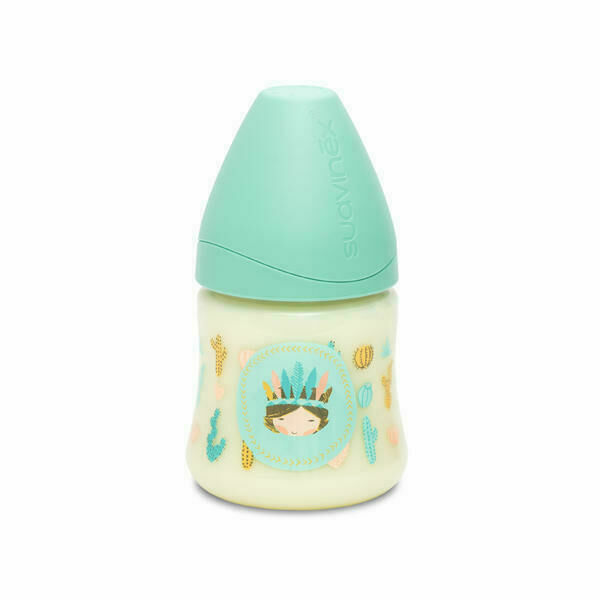 SUAVINEX Láhev kulatá savička Latex 150ml Modrý Indián porovnat ceny