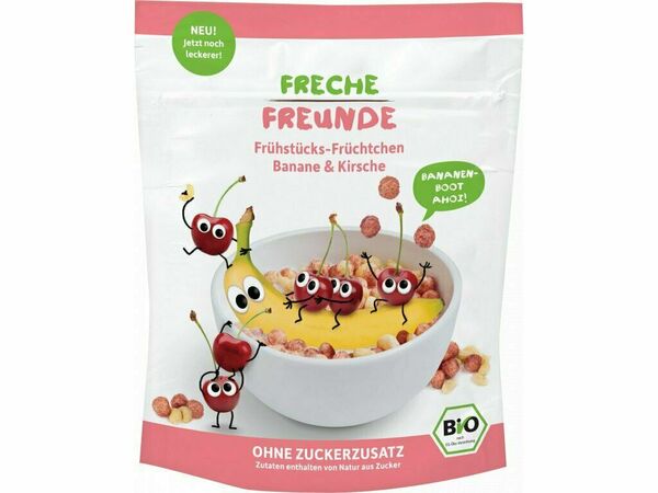 Freche Freunde  BIO Cereálie - křupavé kousky - Banán a třešeň 125g porovnat ceny