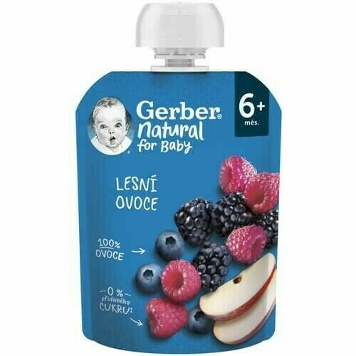 Gerber Natural kapsička lesní ovoce 90g 6M porovnat ceny