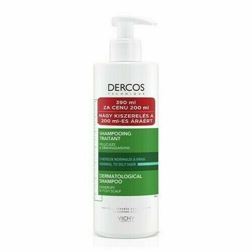 VICHY DERCOS Šampon lupy mastné vlasy 390ml porovnat ceny