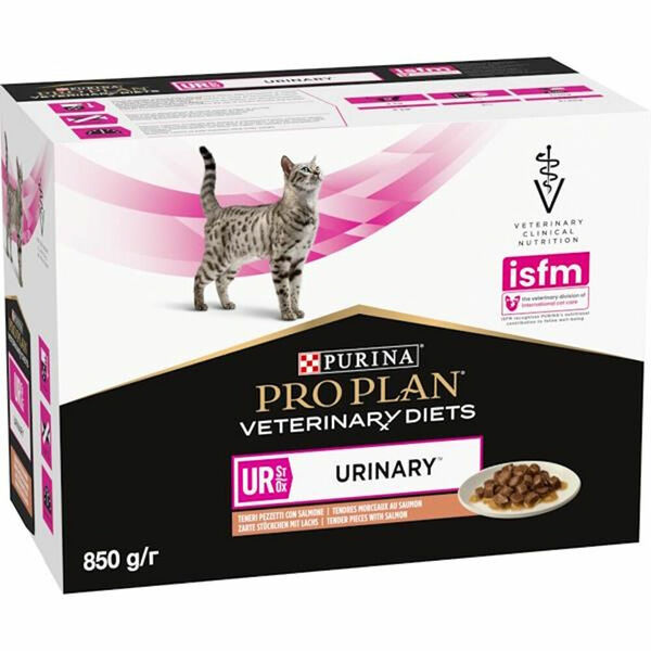PURINA PRO PLAN Vet Diets UR St/Ox Urinary Salmon kapsička pro kočky 10x85 g porovnat ceny