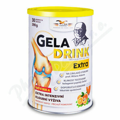 Geladrink Extra práškový nápoj pomeranč 390g porovnat ceny