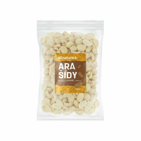 Allnature Arašídy pražené loupané nesolené 500g porovnat ceny