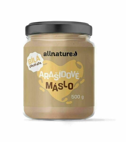 Allnature Arašídové máslo s bílou čokoládou 500 g porovnat ceny