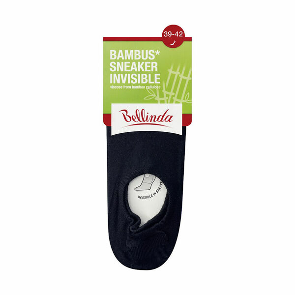 Bellinda Bambus sneaker invisible vel. 39/42 dámské a pánské ponožky 1 pár černé porovnat ceny