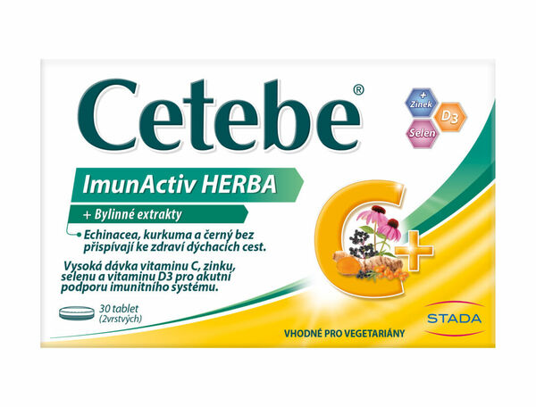 CETEBE ImunActiv Herba + Bylinné extrakty 30 tablet porovnat ceny