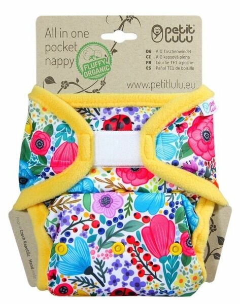 Petit Lulu All In One kapsová plena suchý zip - Rozkvetlá zahrada porovnat ceny