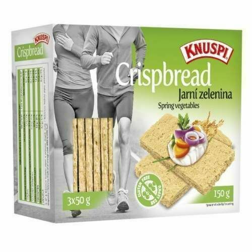 Knuspi Crispbread jarní zelenina 150g porovnat ceny