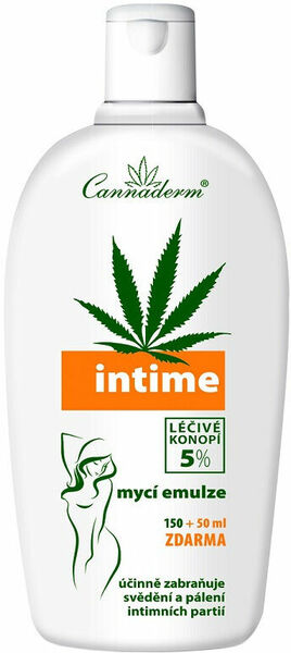 Cannaderm Intime NEW mycí emulze 150+50ml ZDARMA porovnat ceny