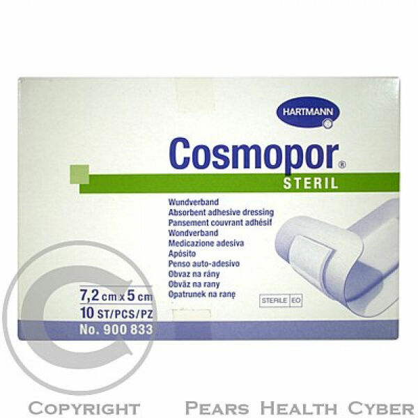 Rychloobvaz Cosmopor sterilní 7.2x5cm/10ks porovnat ceny