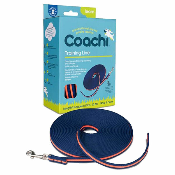 COACHI Training Line výcvikové vodítko modré&oranžové 10 m porovnat ceny