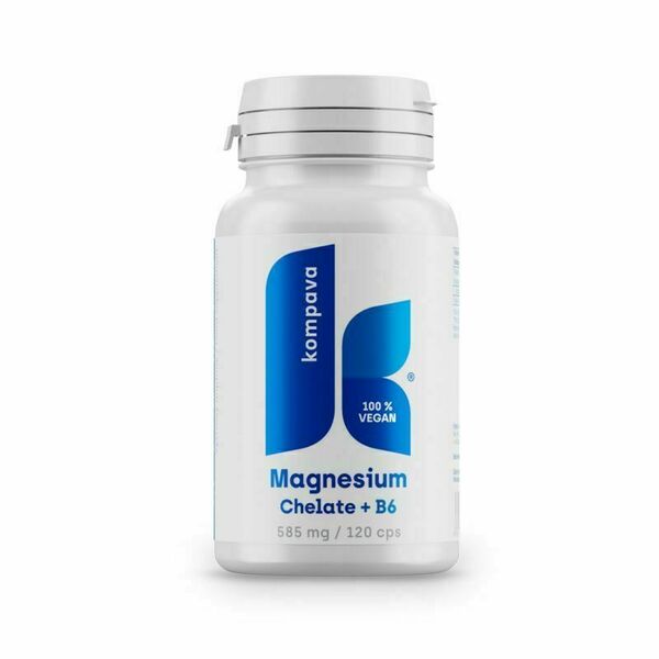 KOMPAVA Magnesium chelate + B6 120 kapslí porovnat ceny