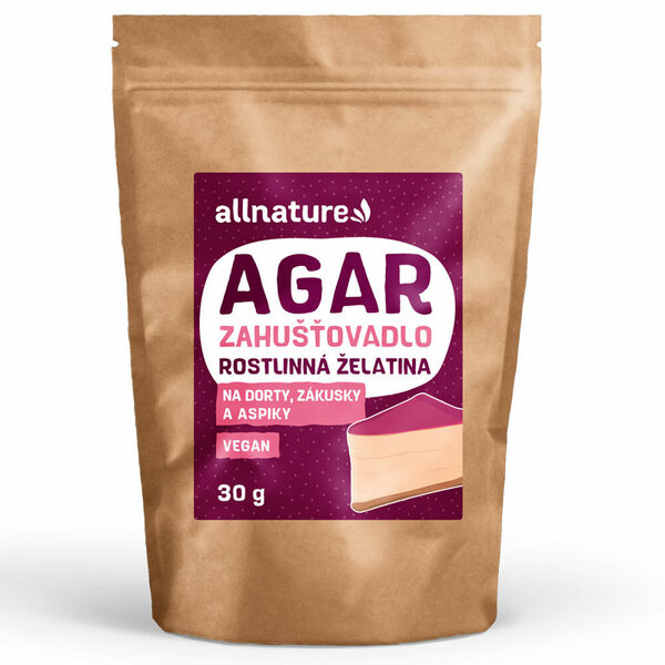ALLNATURE Agar zahušťovadlo 30 g porovnat ceny